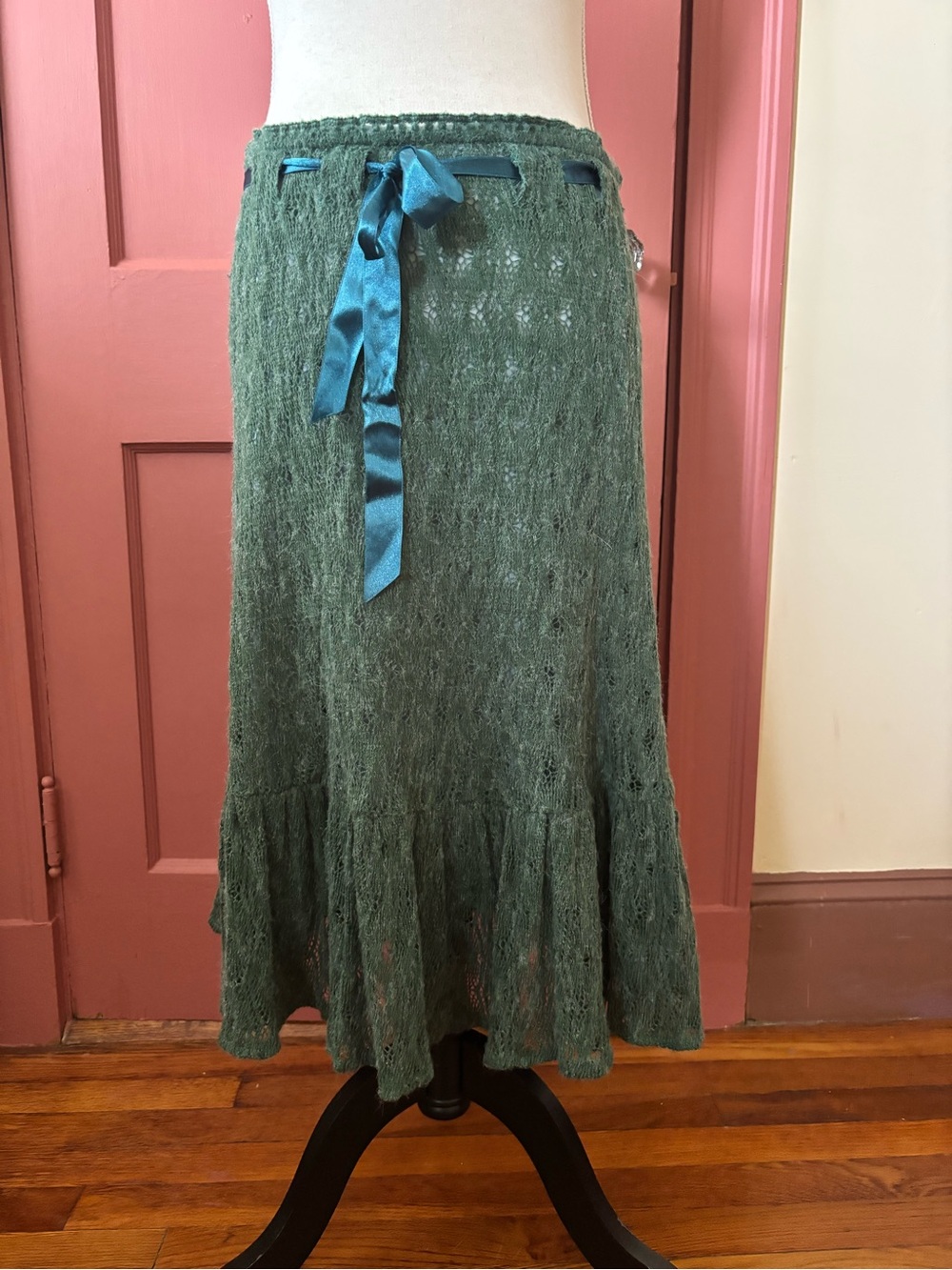 Free People • Vintage Crochet Midi Skirt